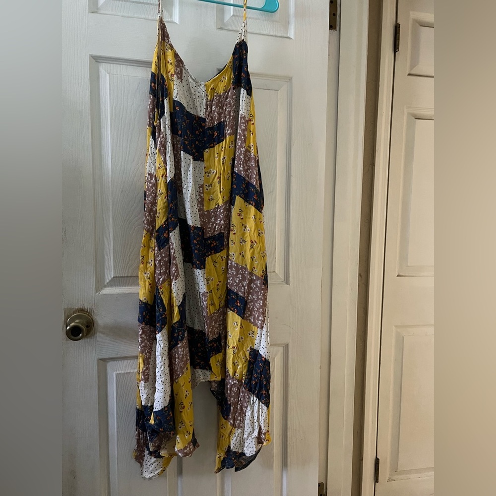 Hayden Spaghetti Strap Patchwork Midi Sundress Size 3x - Used